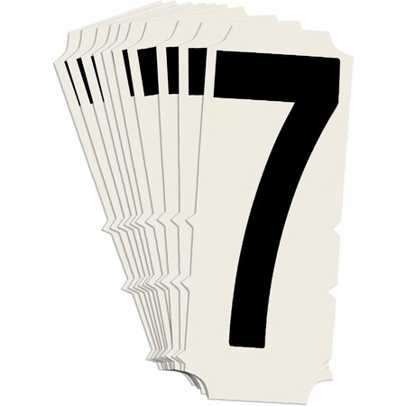 Brady Quik-Align 6450 Series Polyester 2 in Lbl Legend: 7 Black 10PK 6450P-7